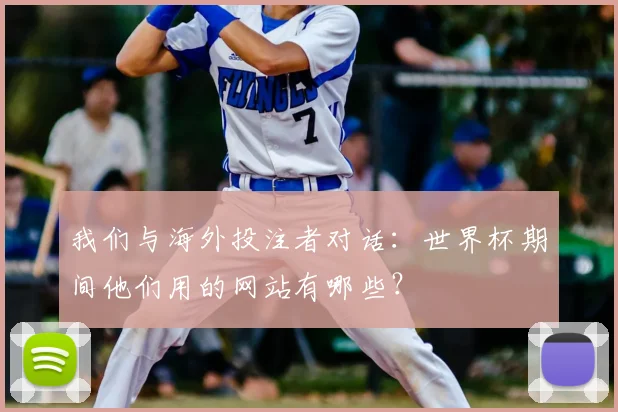 我们与海外投注者对话:世界杯期间他们用的网站有哪些?